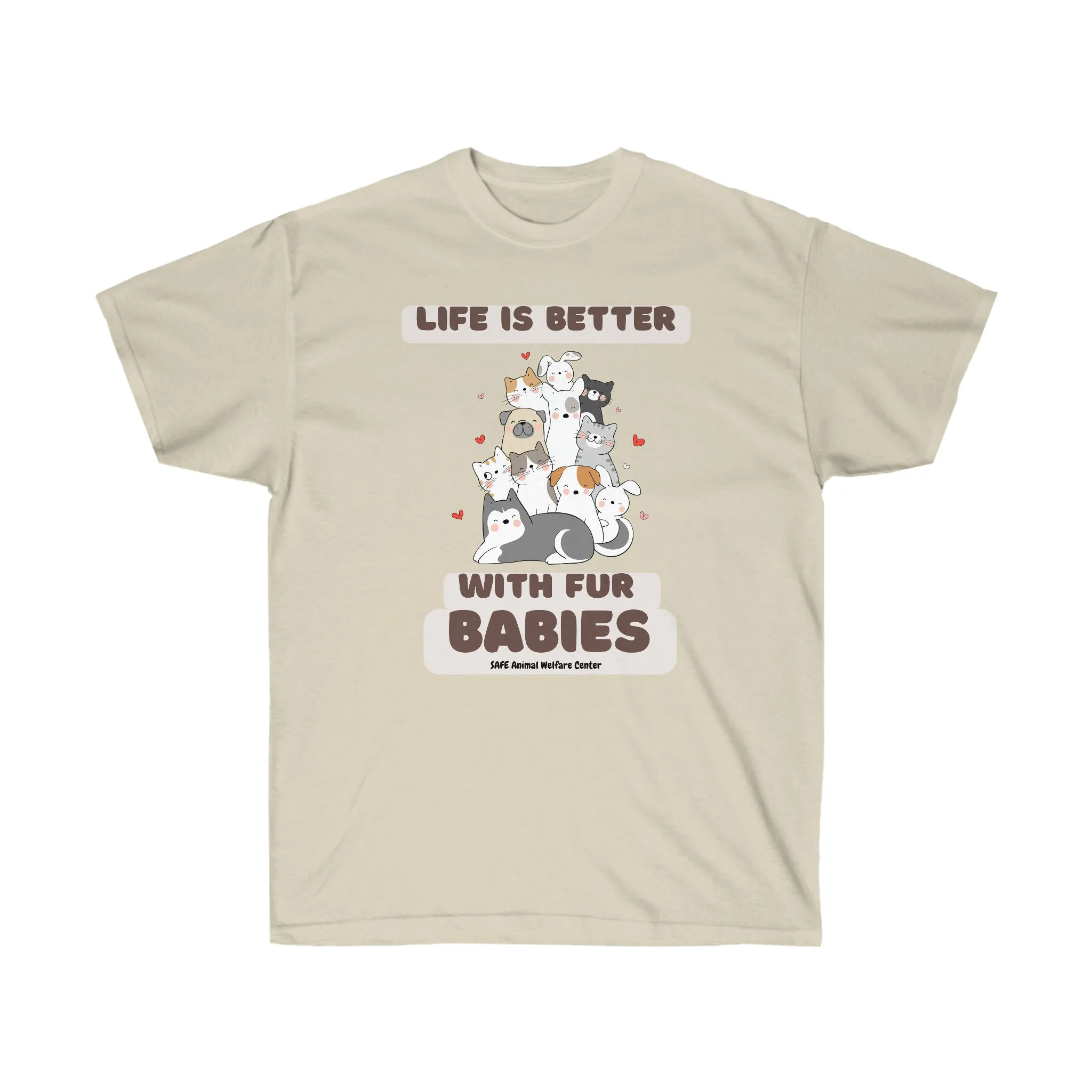 Life is better with fur babie Unisex Ultra Cotton Tee