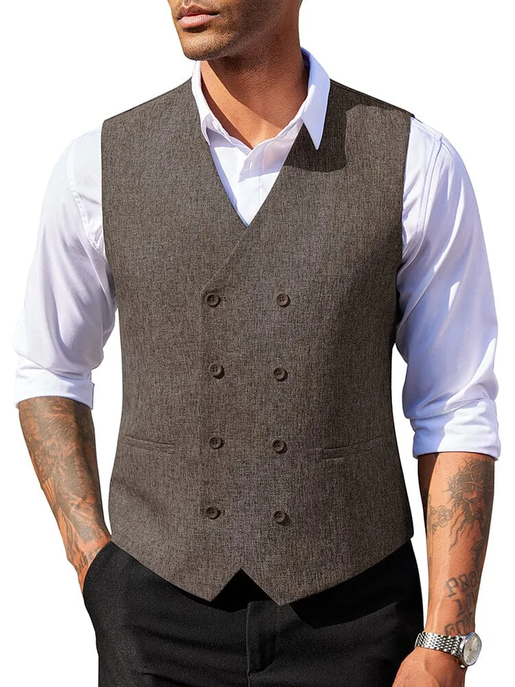 Lightweight Double Breasted Suit Vest (US Only)