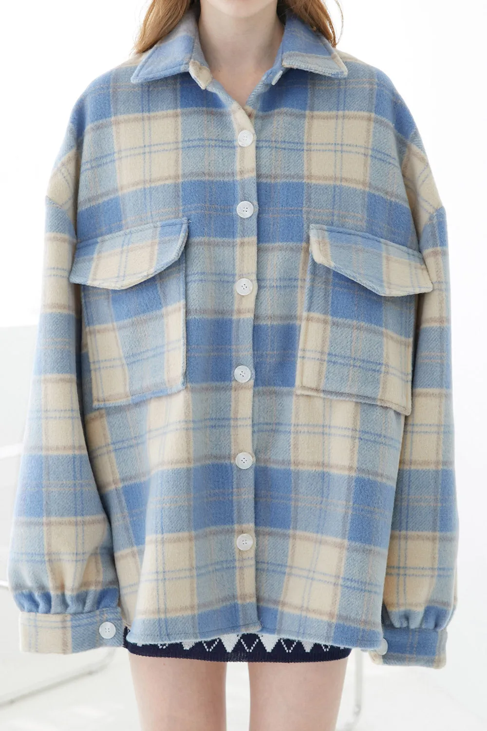 Lydia Oversized Shacket in Plaid