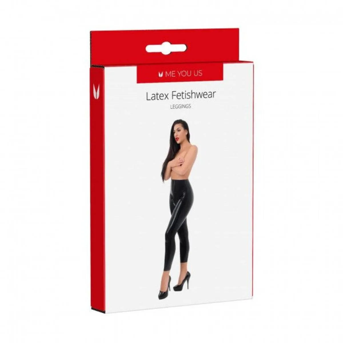 Me You Us Latex Leggings Black Medium