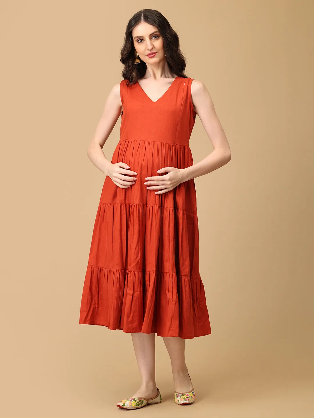 Modern Maven Maternity and Nursing Shacket Dress