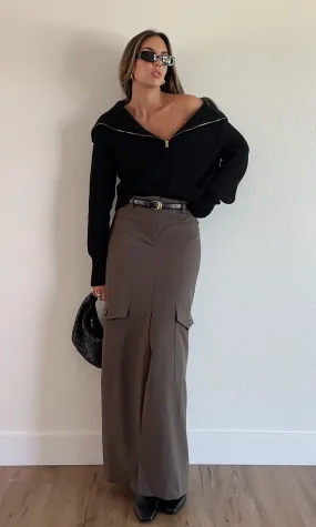 Muse Cargo Maxi Skirt - FINAL SALE