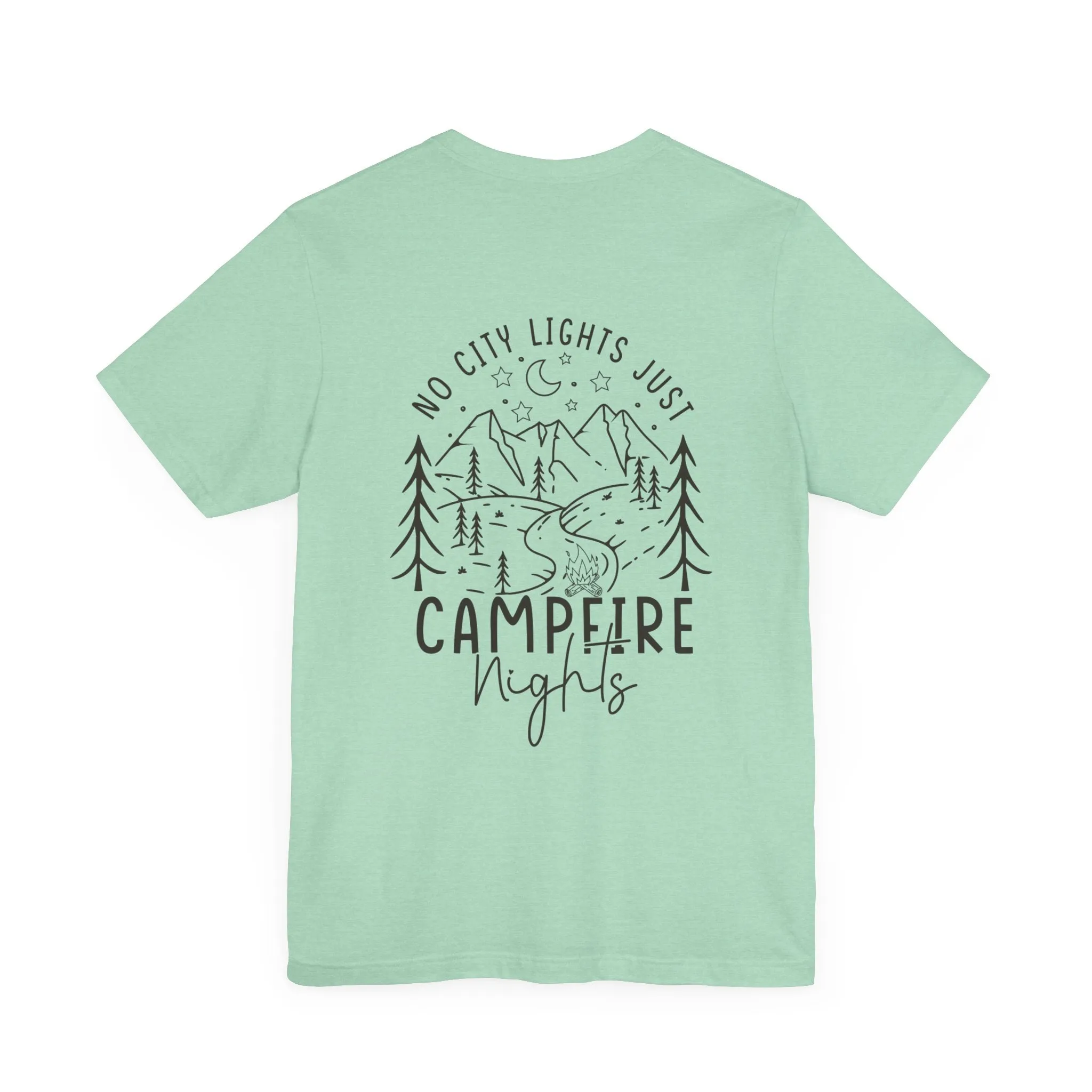 No City Lights, Just Campfire Nights Unisex Graphic Tee