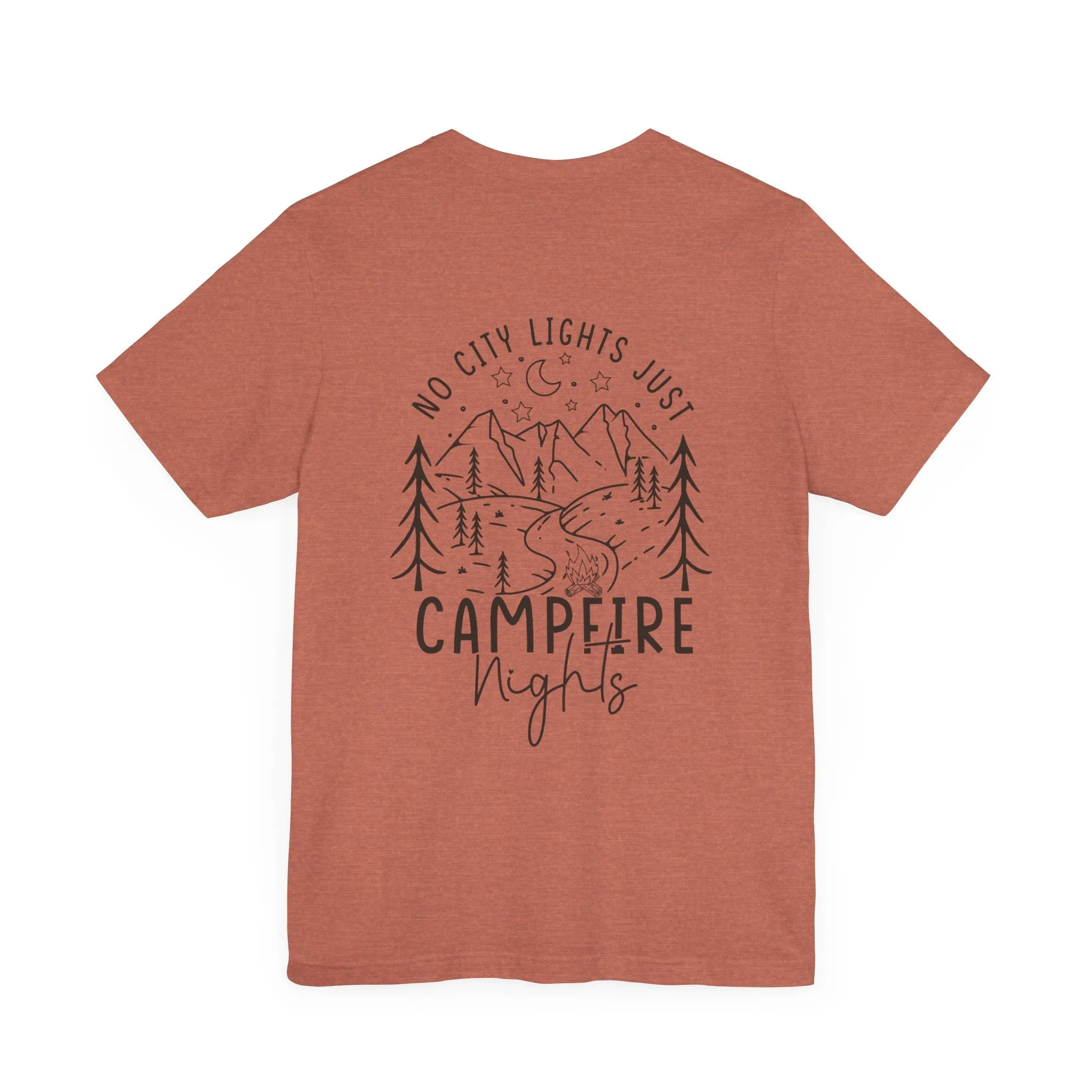 No City Lights, Just Campfire Nights Unisex Graphic Tee