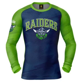 NRL Barrel Rash Vest - Canberra Raiders - UPV 50  - Sun Shirt - Adult