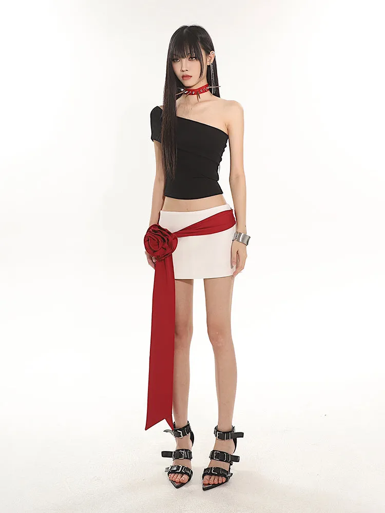 Off-Shoulder Sleeveless Tube Crop Top