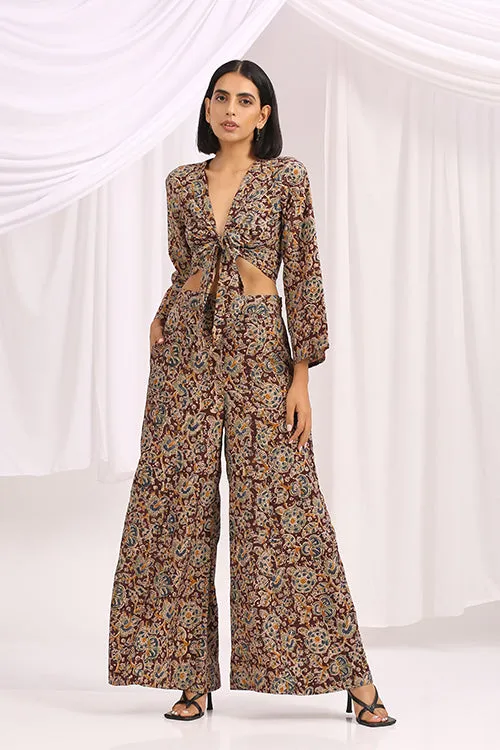 Okhai 'Nazanin' Hand Block Printed Kalamkari Co-ord Set