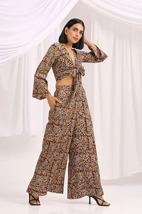 Okhai 'Nazanin' Hand Block Printed Kalamkari Co-ord Set