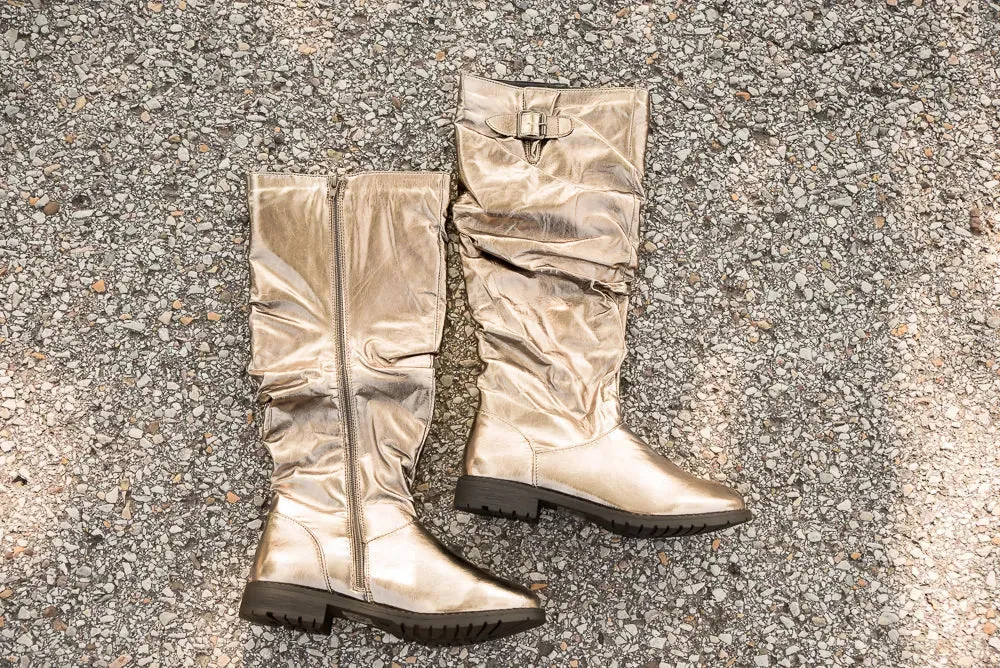 On the Edge Boots in Pewter