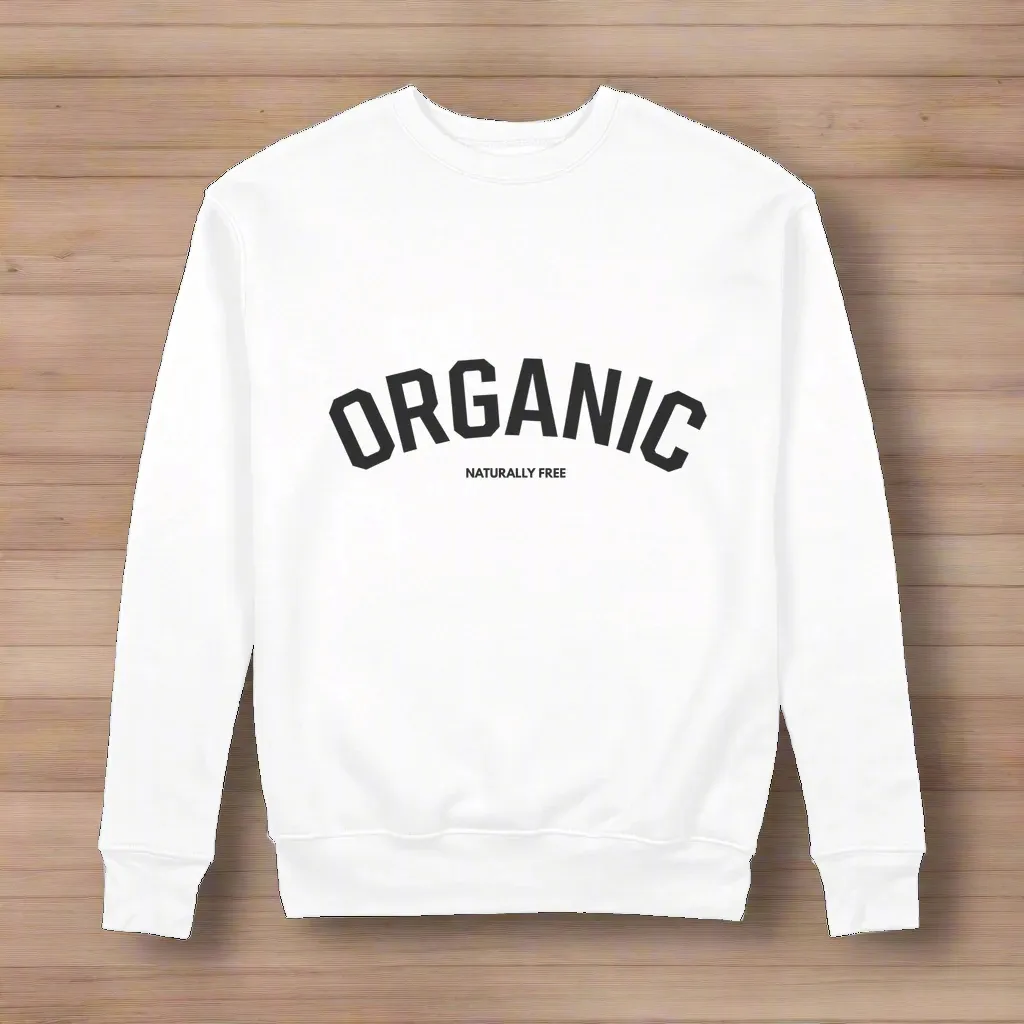 Organic Logo 100% Organic Cotton Graphic Sweatshirt