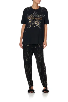 OVERSIZE BAND TEE LADY STARDUST