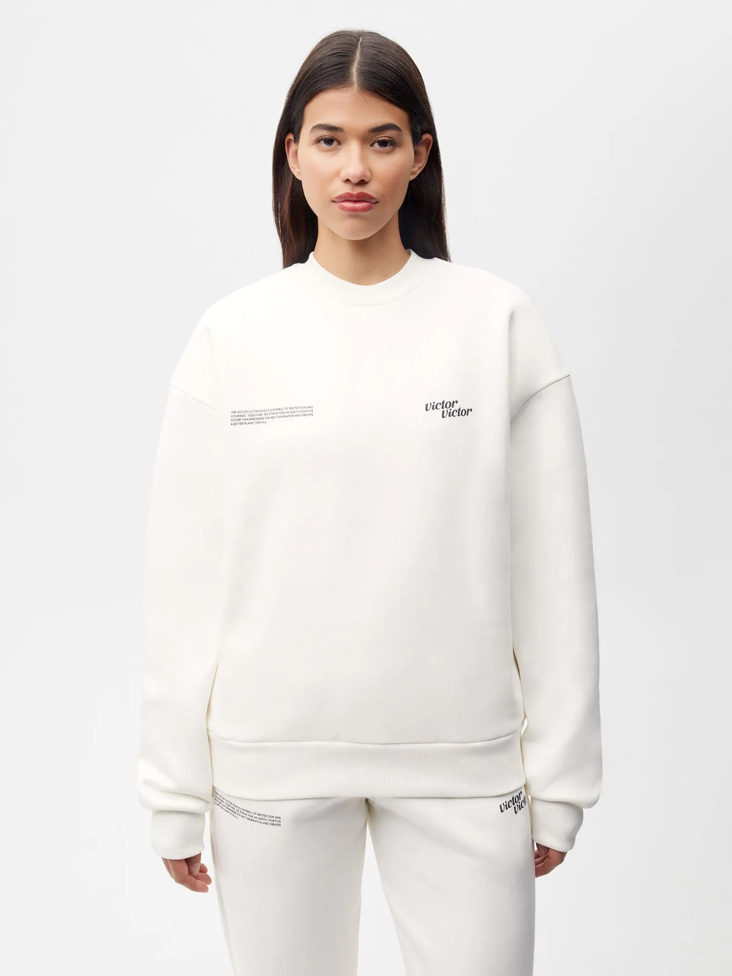 PANGAIA x Victor Victor Sweatshirt—off-white