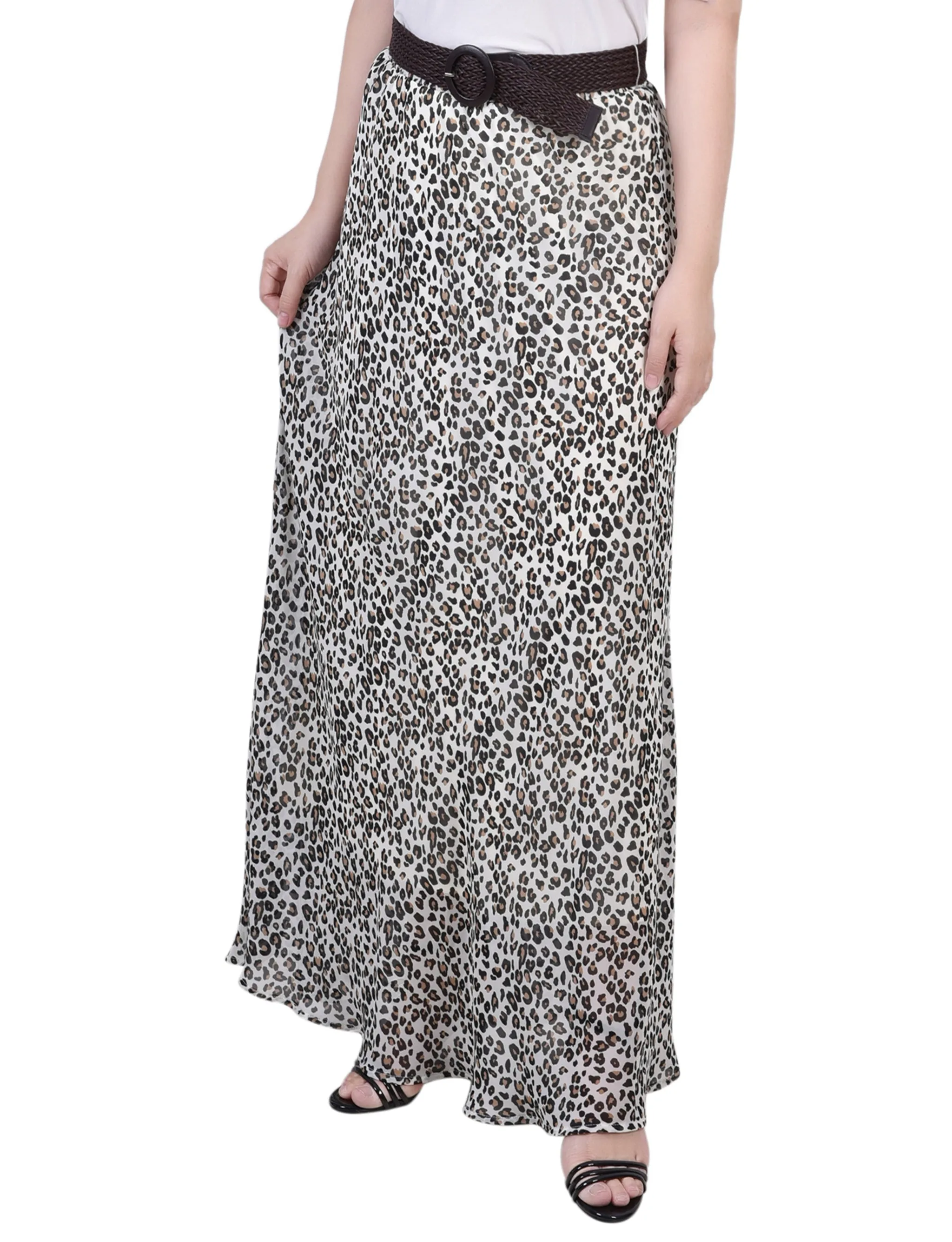 Petite Chiffon Maxi Skirt