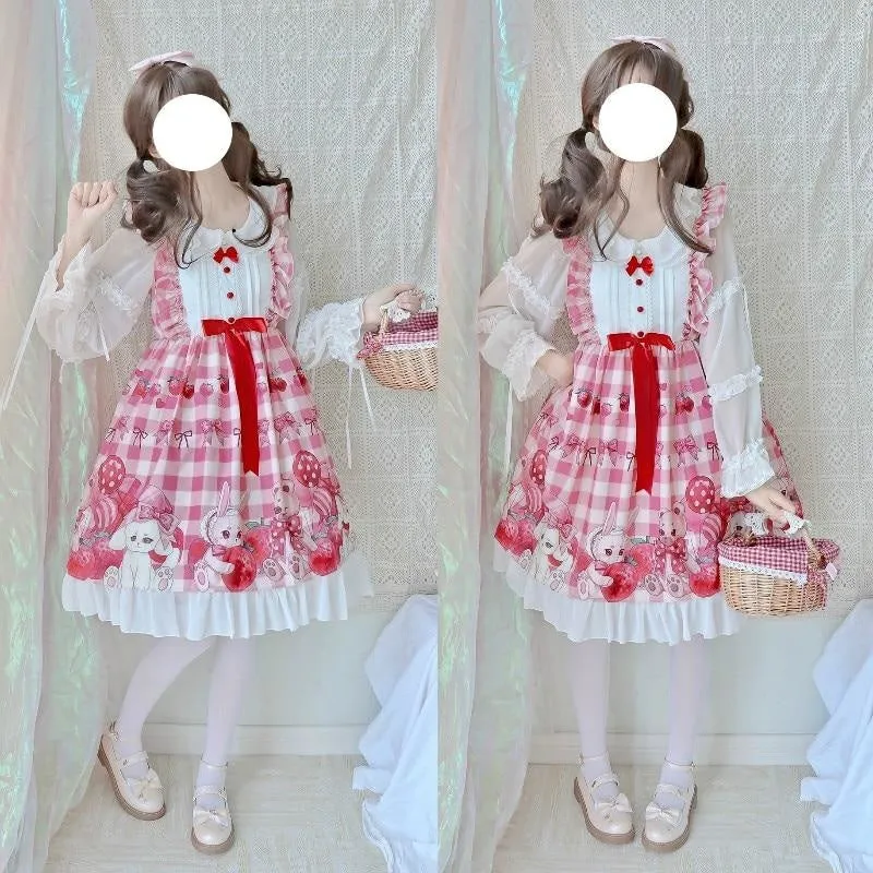 Plaid Baby Bun Lolita Dress