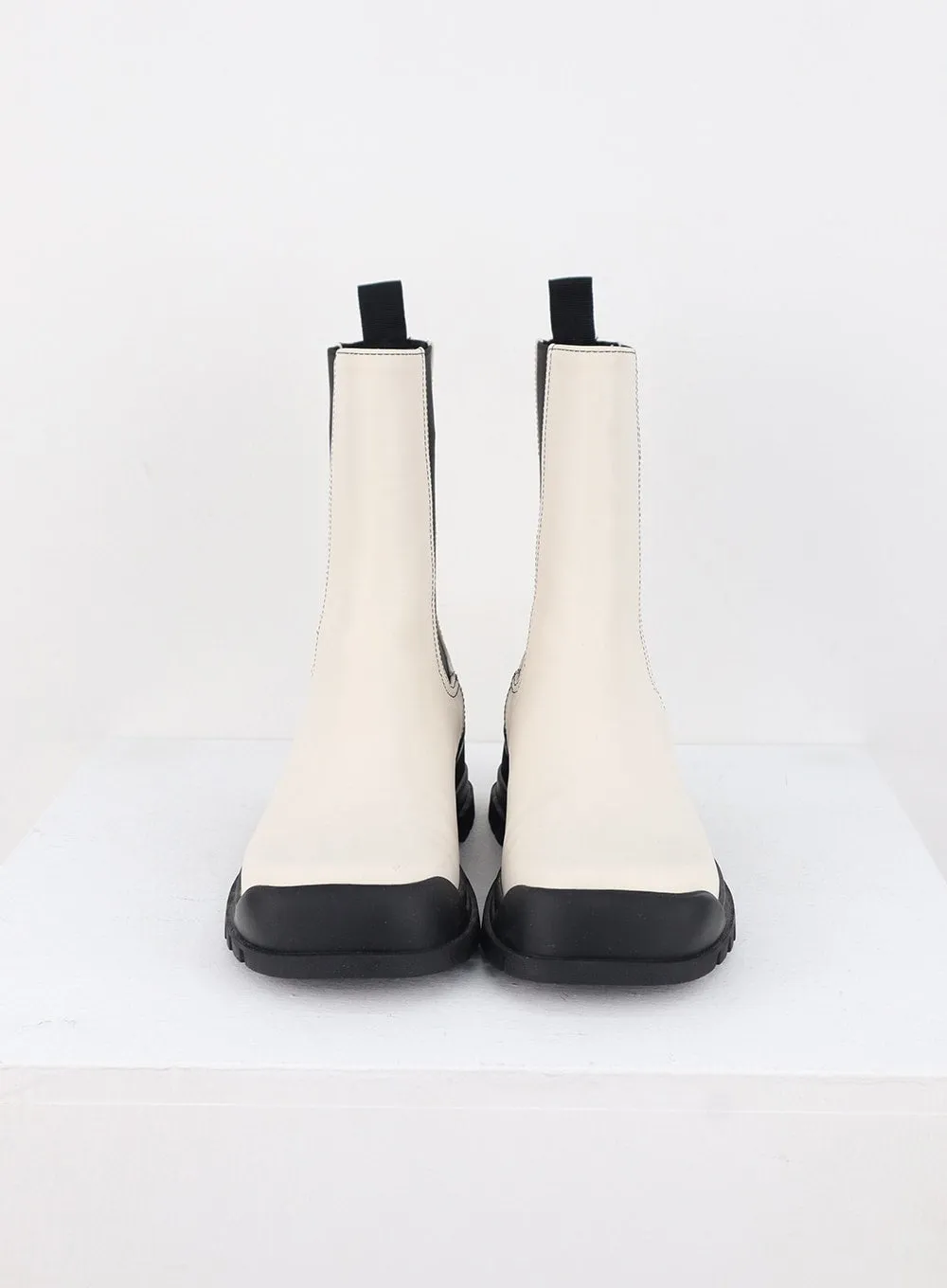 Platform Faux Leather Boots CS305