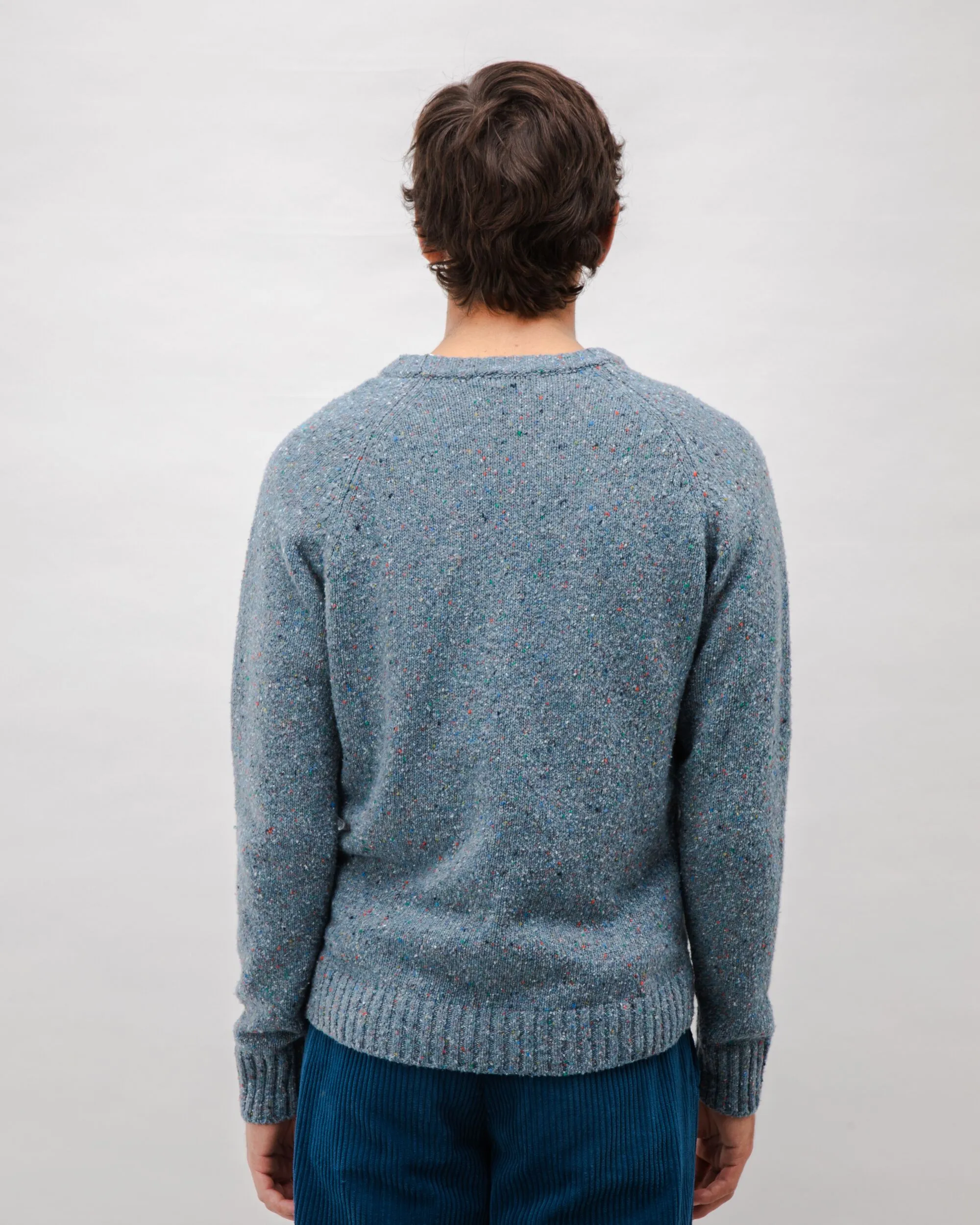 Puzzle Raglan Wool Sweater Dark Grey