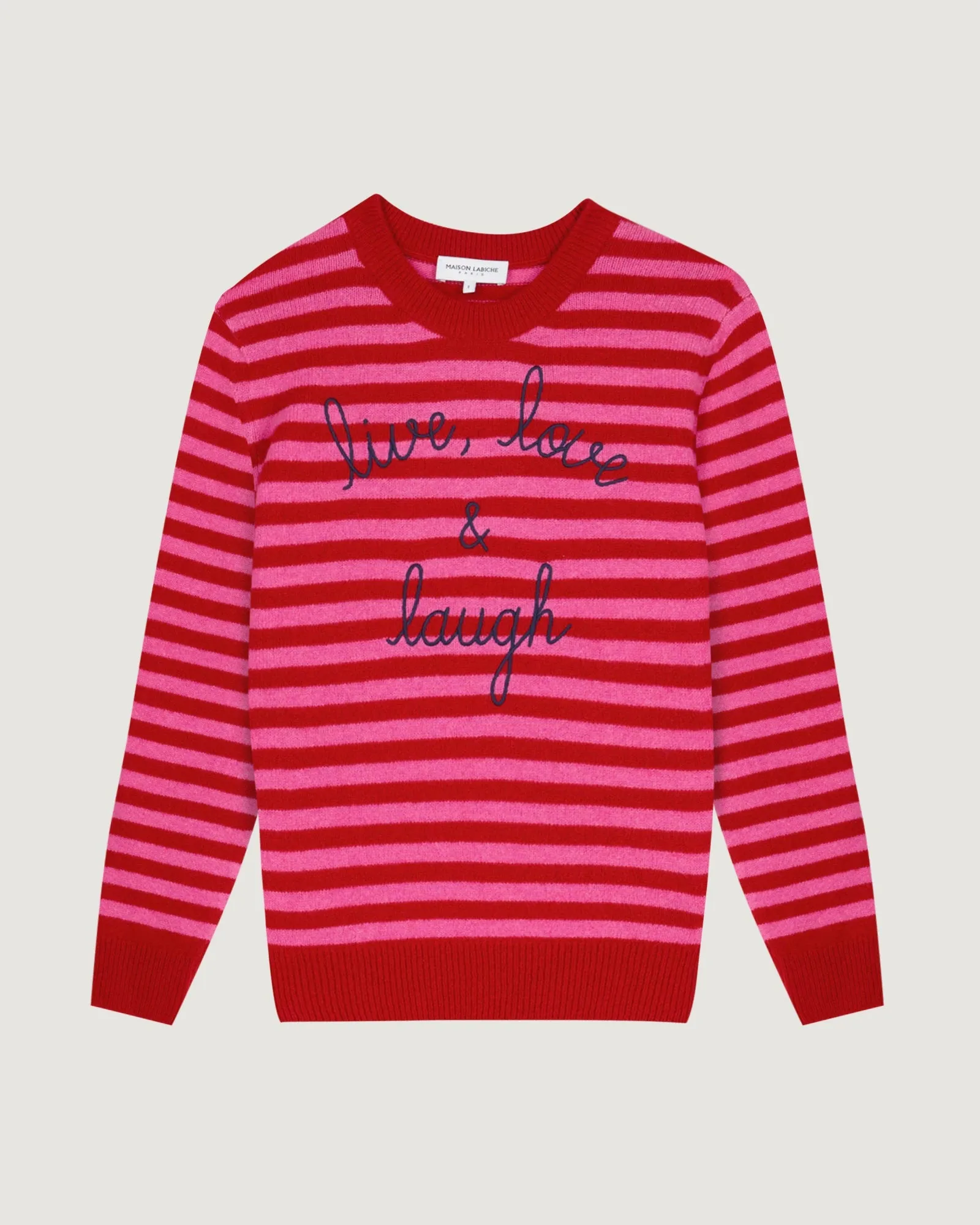 "Live Laugh And Love" choiseul wool sweater