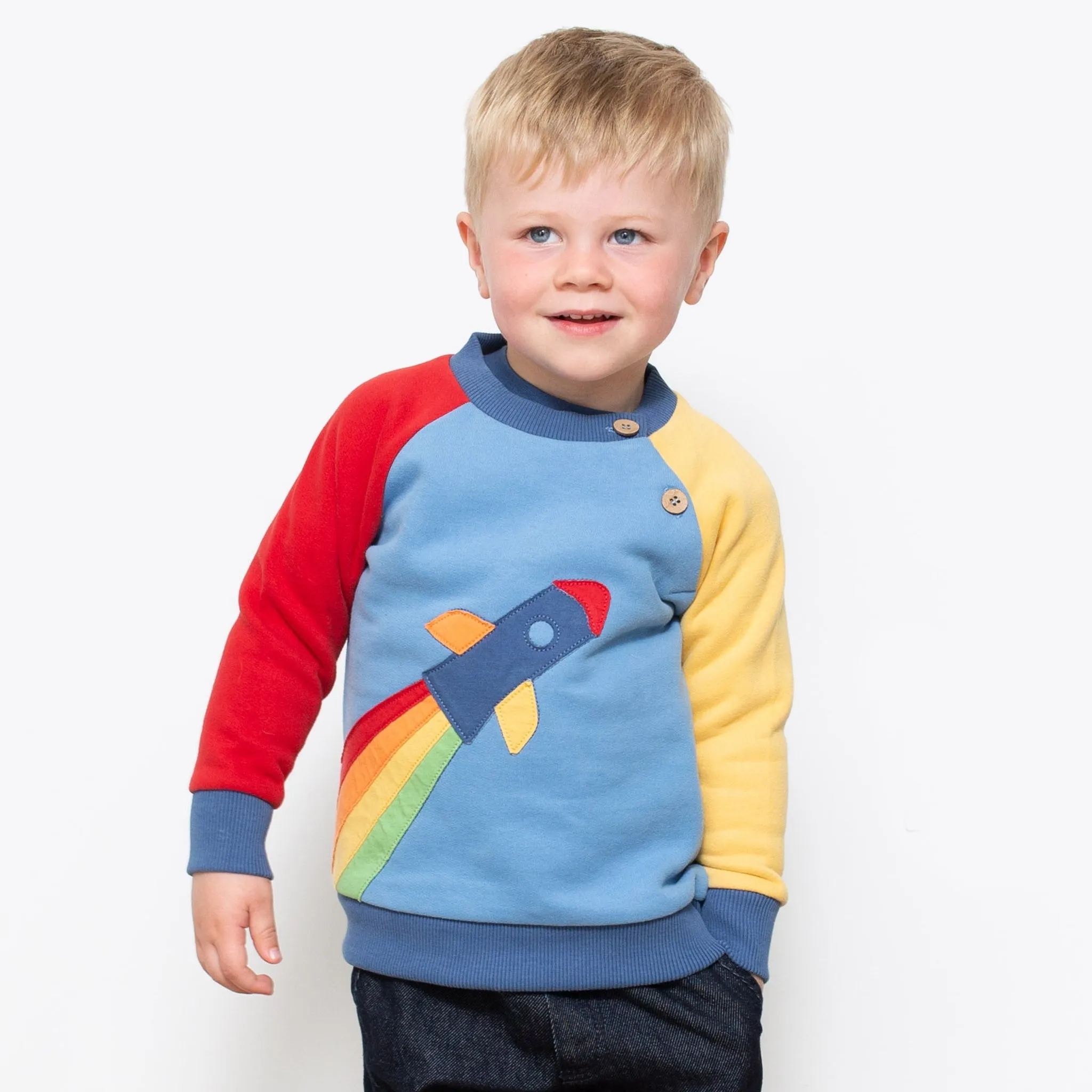 Rainbow rocket sweatshirt