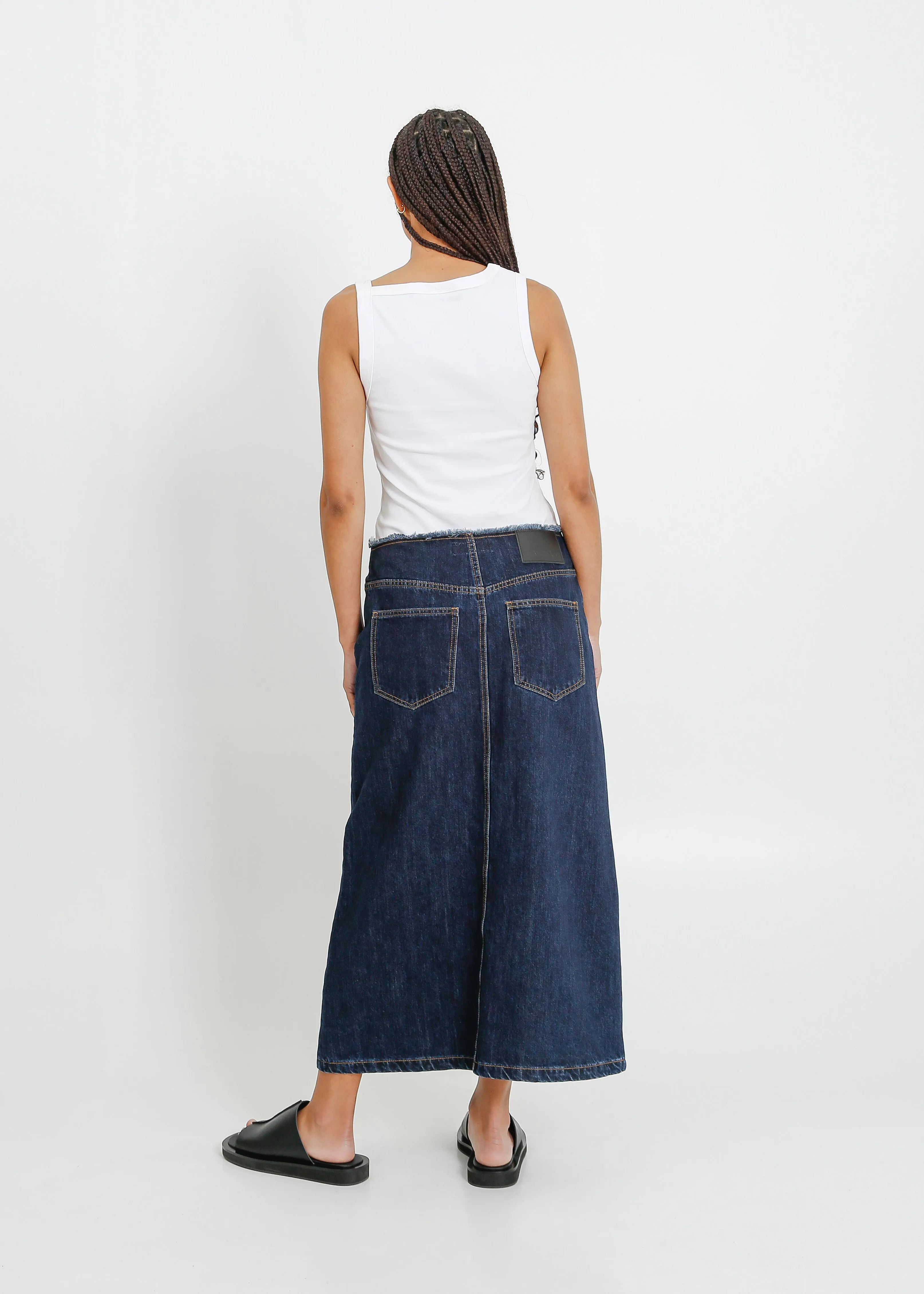 REIGN DENIM SKIRT / INDIGO