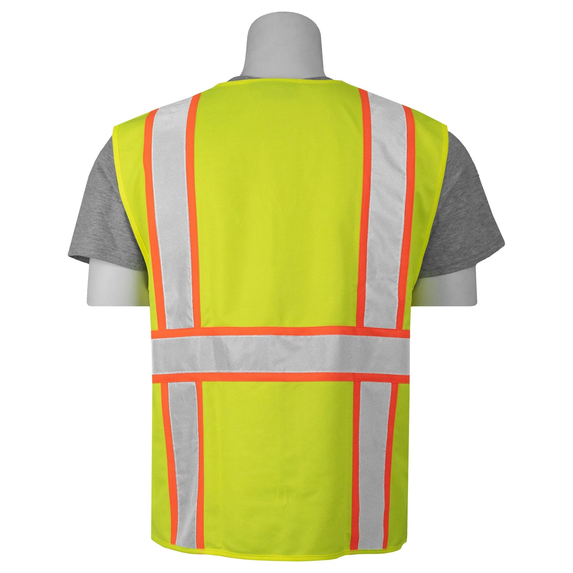 S385SC CL2 Surveyor's Safety Vest Lime 1PC