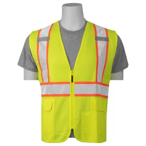 S385SC CL2 Surveyor's Safety Vest Lime 1PC