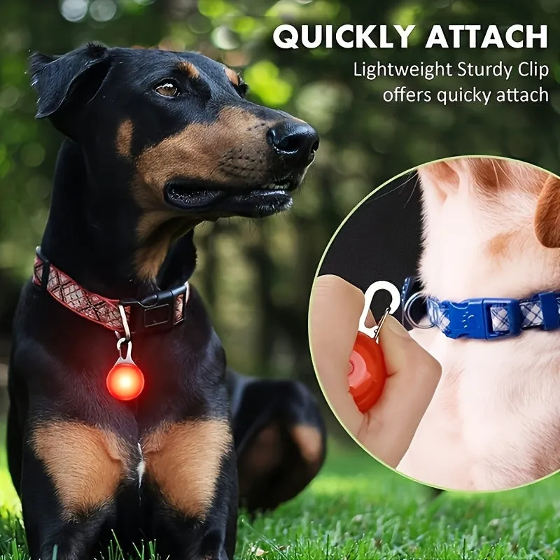 Safe Dogs Tag Bright LED Collar Light With Carabiner