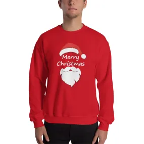 Santa Hats With Christmas Text Men's Sweatshirt