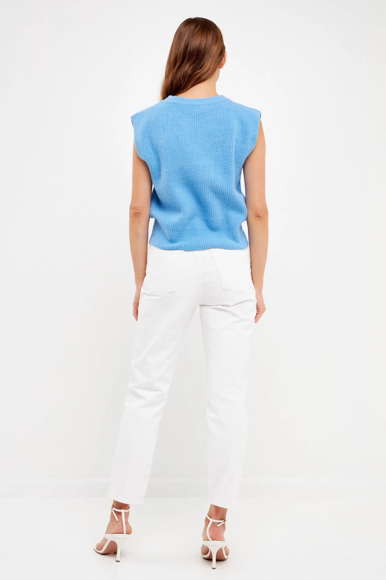 Sav V-Neck Knit Sweater Vest