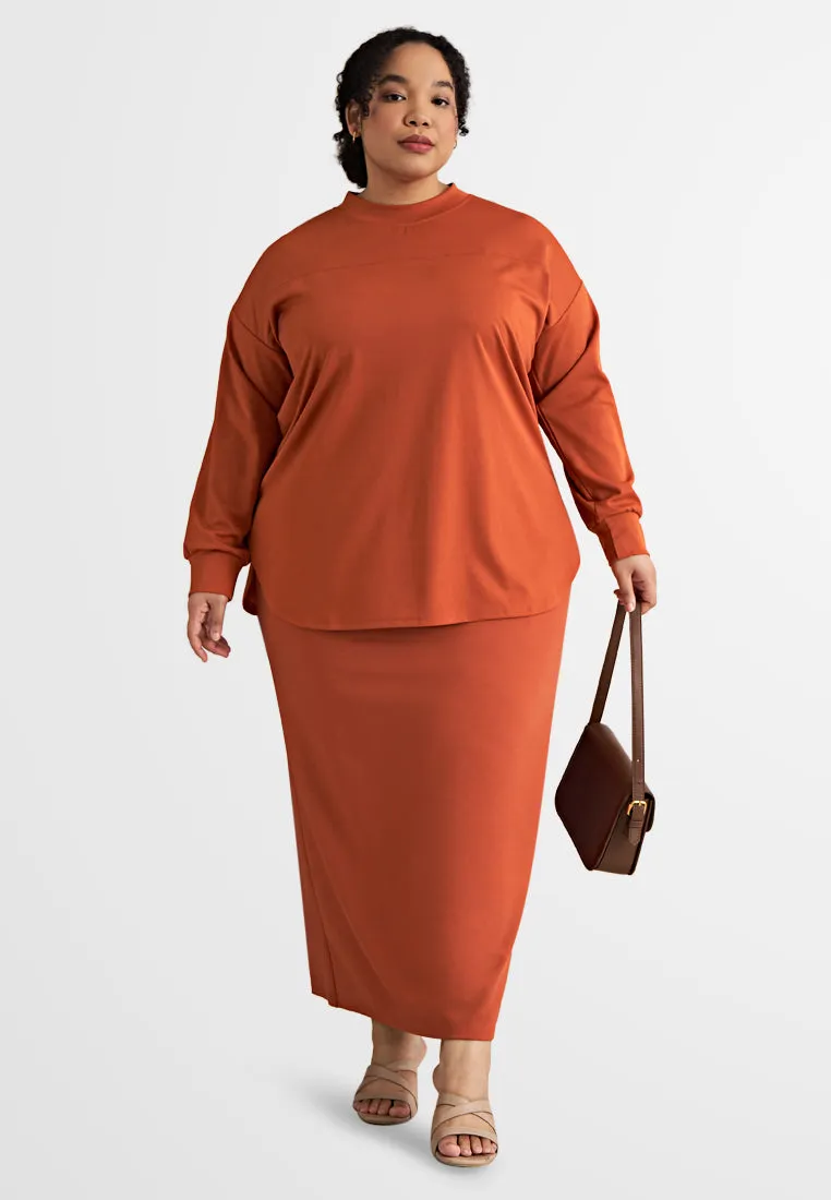 Saylor Minimalist Elegant Pencil Skirt