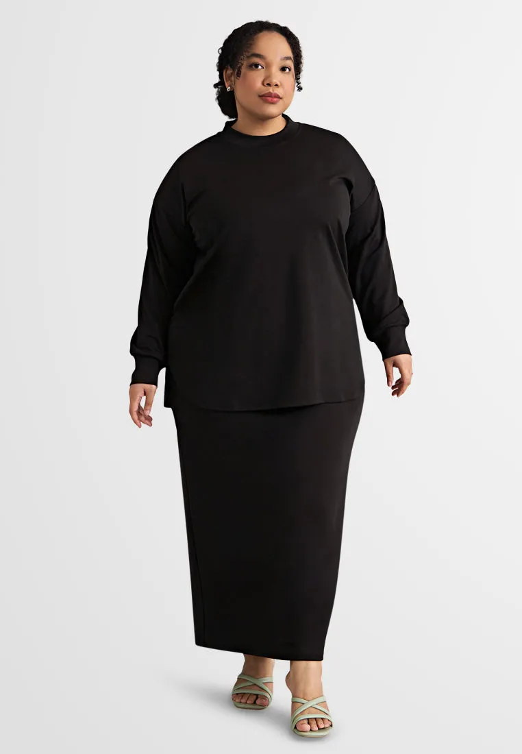 Saylor Minimalist Elegant Pencil Skirt