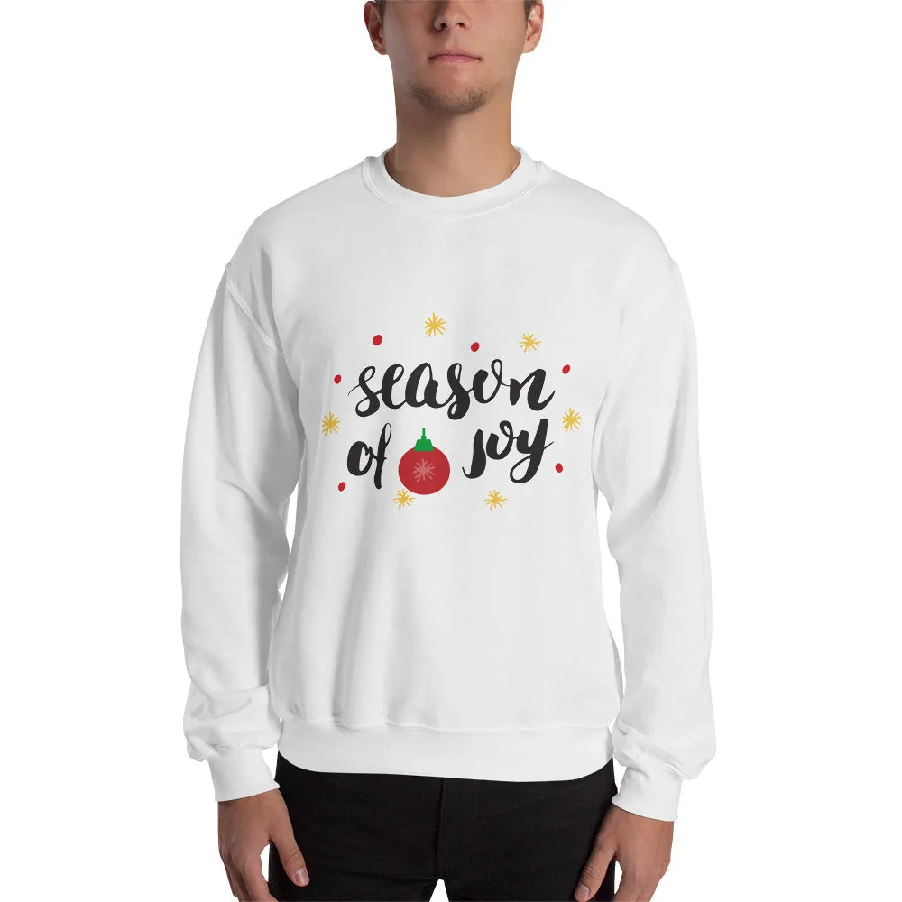 Season Of Joy, Merry Christmas Men's Sweatshirt