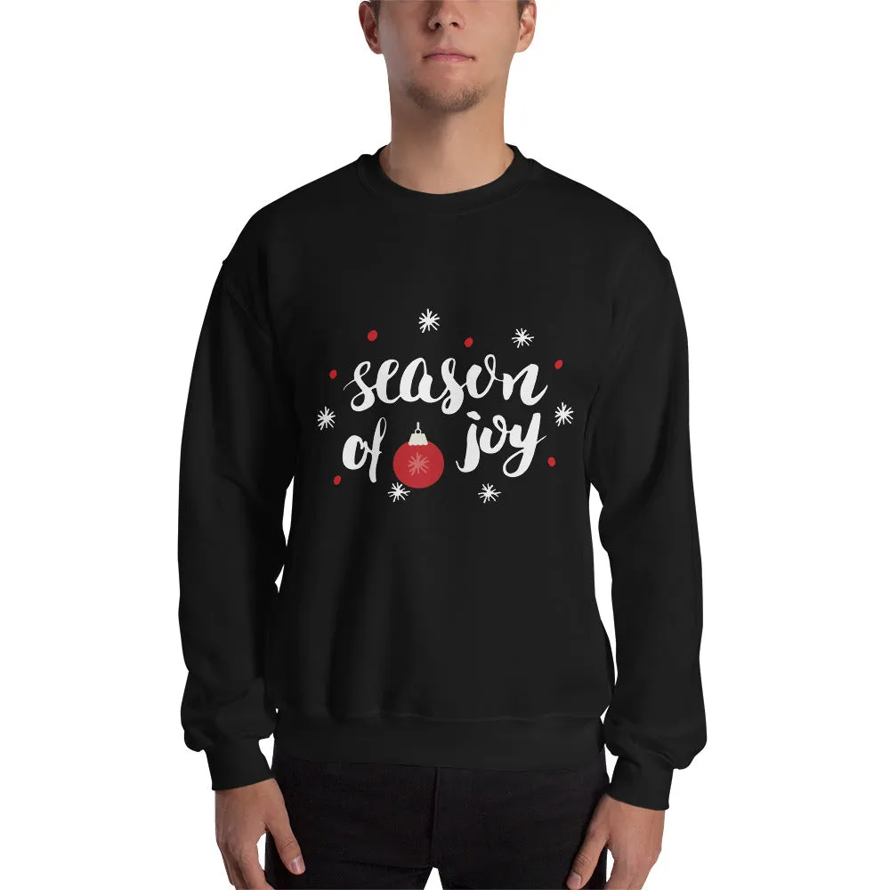 Season Of Joy, Merry Christmas Men's Sweatshirt