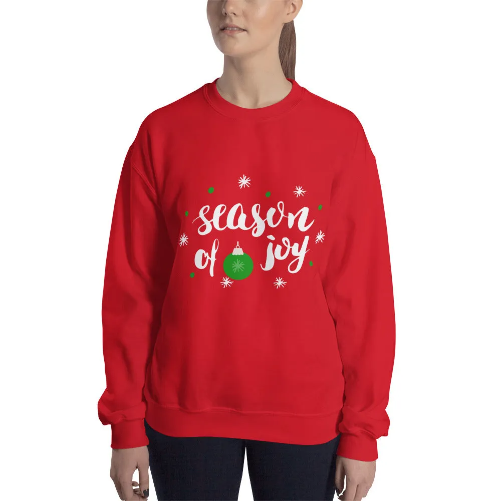 Season Of Joy, Merry Christmas Women's Sweatshirt