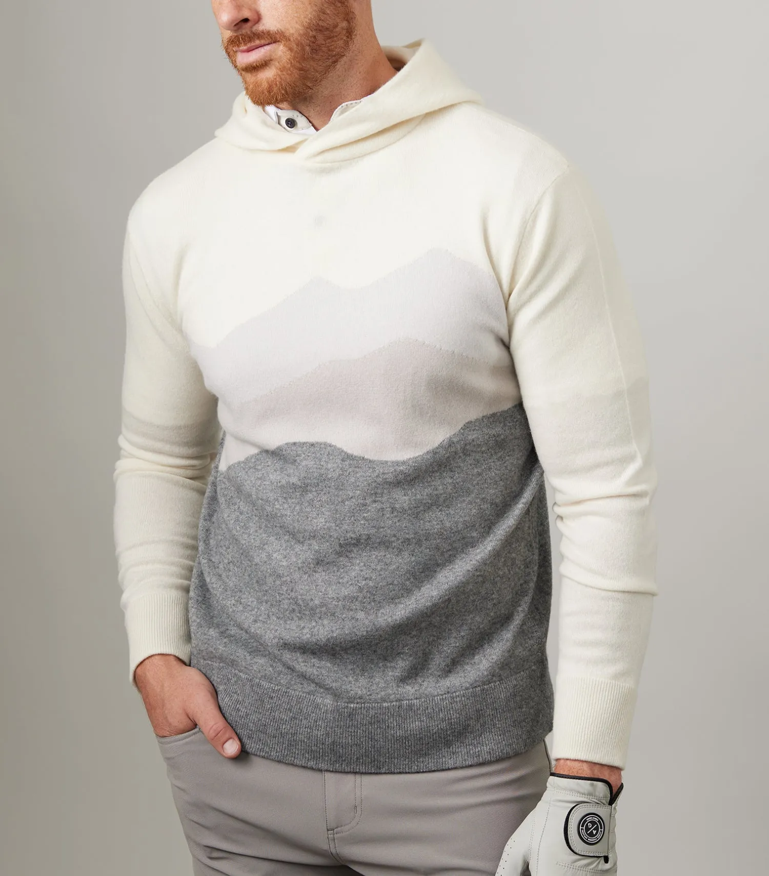 Sero Cashmere Hoodie - Mountainscape