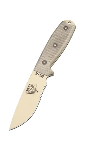 Serr Tan Blade w- Green Micarta Handle