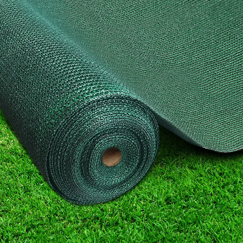 Shade Sail Cloth Mesh 50% UV Block Greenhouse Pool Patio Carport 3.66 x 30M Green