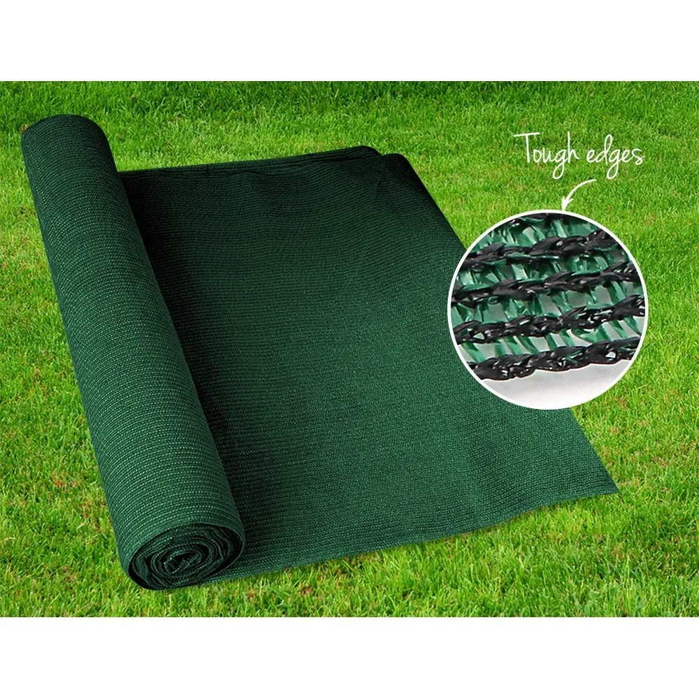 Shade Sail Cloth Mesh 50% UV Block Greenhouse Pool Patio Carport 3.66 x 30M Green