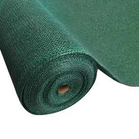 Shade Sail Cloth Mesh 50% UV Block Greenhouse Pool Patio Carport 3.66 x 30M Green