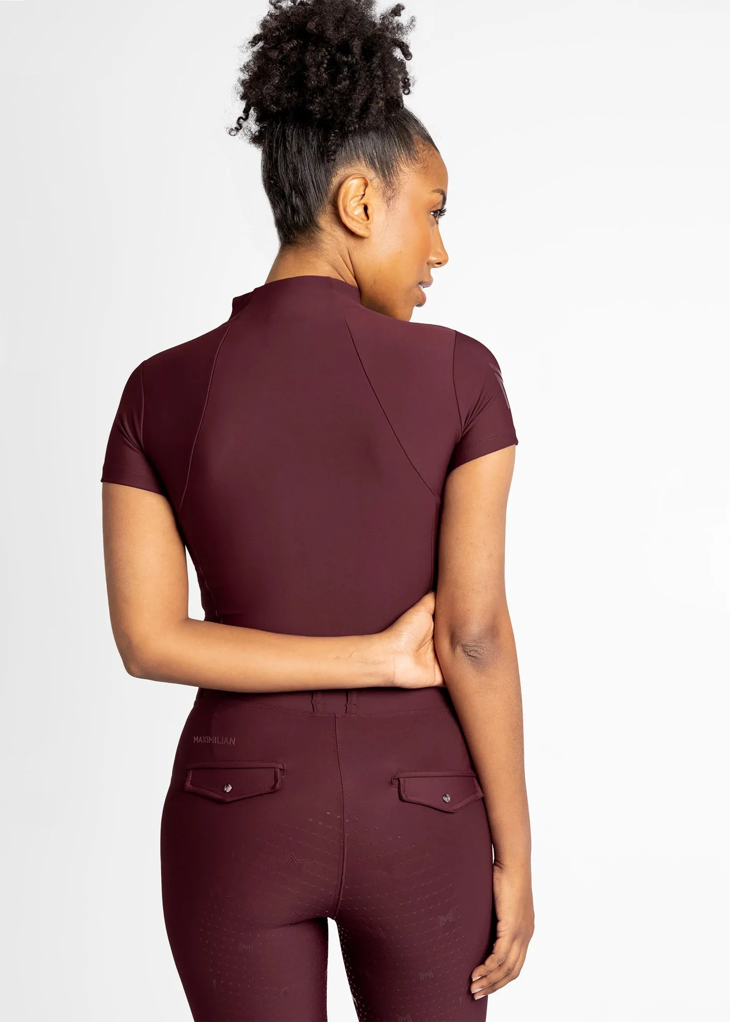 Short Sleeve Base Layer (Burgundy)