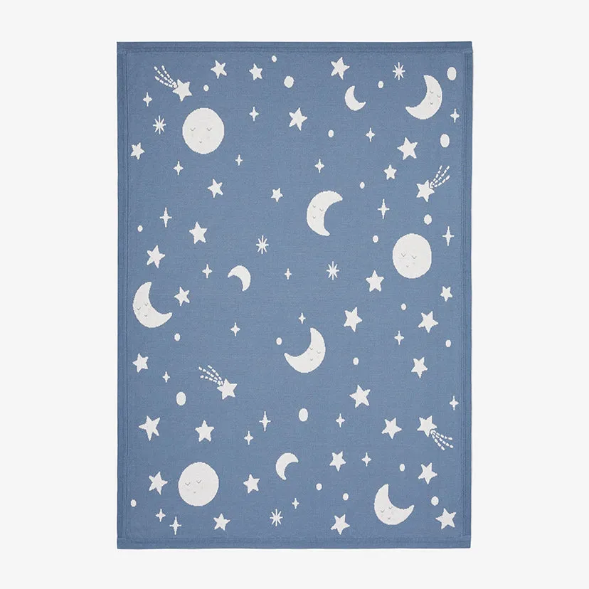 Slate Celestial Knit Baby Blanket