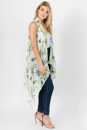 SN-1C38 chiffon pineapple design vest