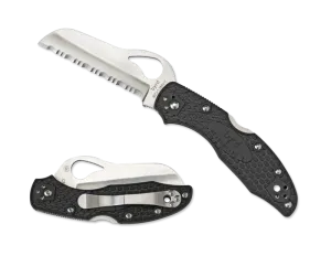 Spyderco Byrd Meadowlark Rescue 2 FRN Serrated Folding Knife - BY19SBK2