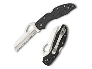 Spyderco Byrd Meadowlark Rescue 2 FRN Serrated Folding Knife - BY19SBK2