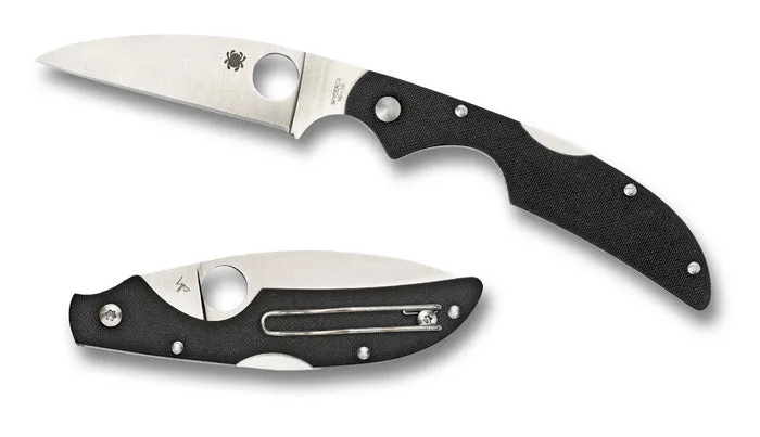 Spyderco Kiwi 4 C178GP Plain Edge Folding Knife with G-10 Scales (2.94 Inch Blade)