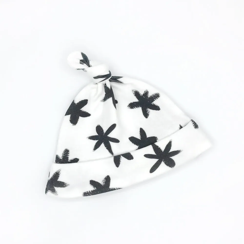 Starry Eyed Baby Hat (0-3M) - Organic Cotton