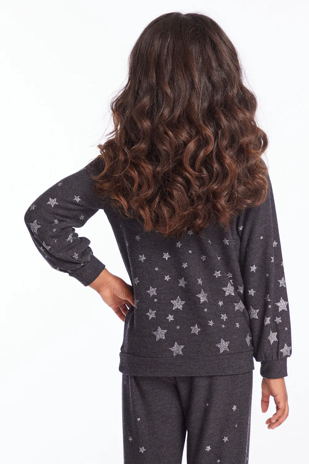 Starry Night Girls Pullover