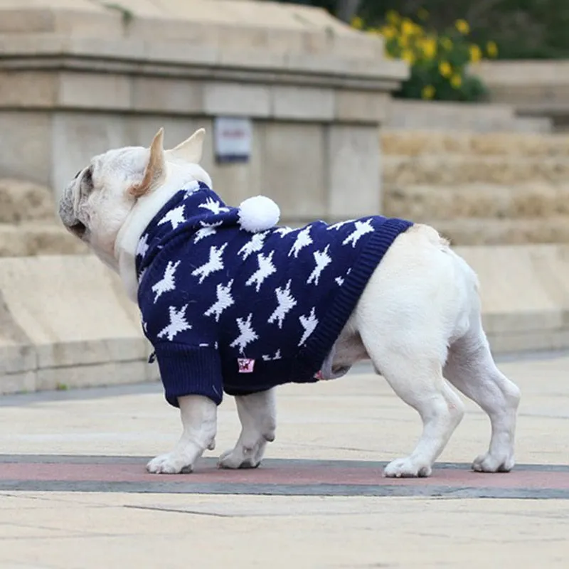 Starry Snuggles Knit Sweater Hoodie