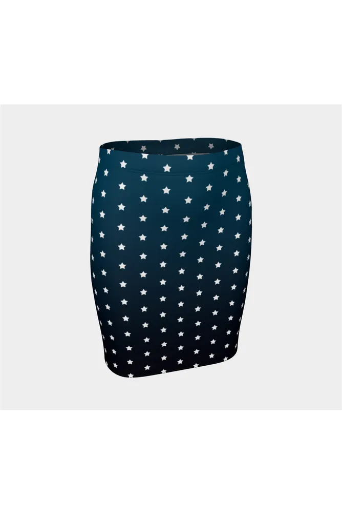 Starry Twilight Fitted Skirt