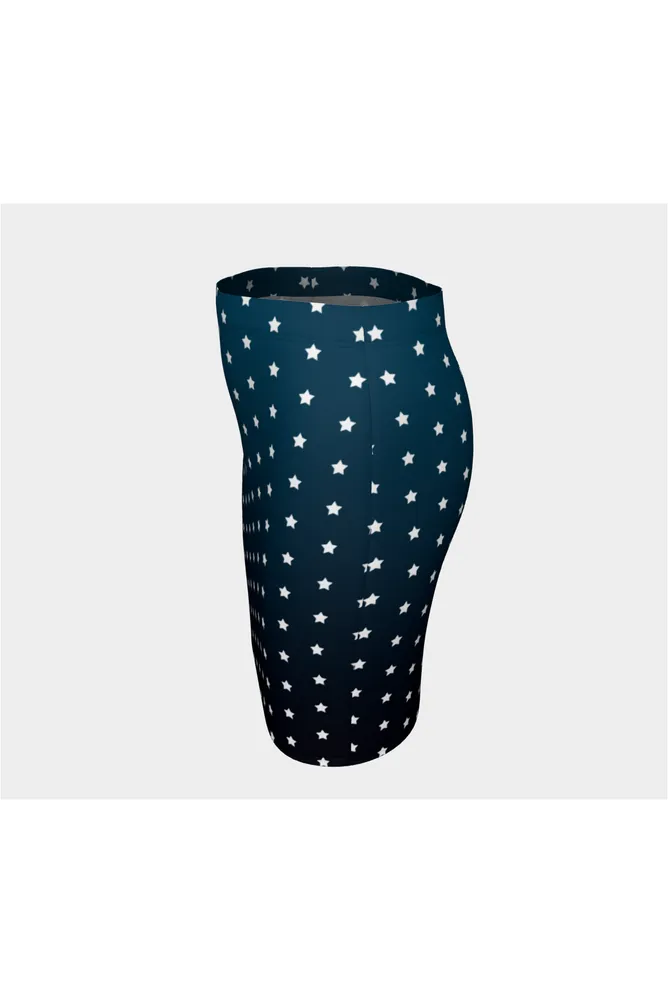 Starry Twilight Fitted Skirt