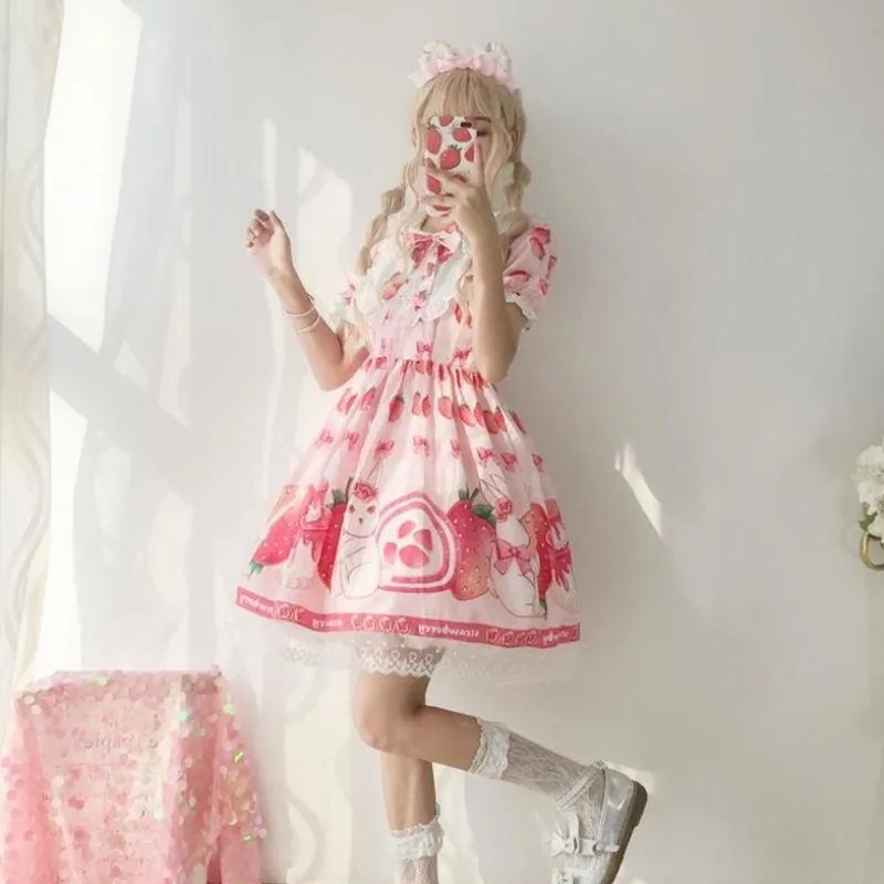 Strawbunny Shortcake Lolita Dress